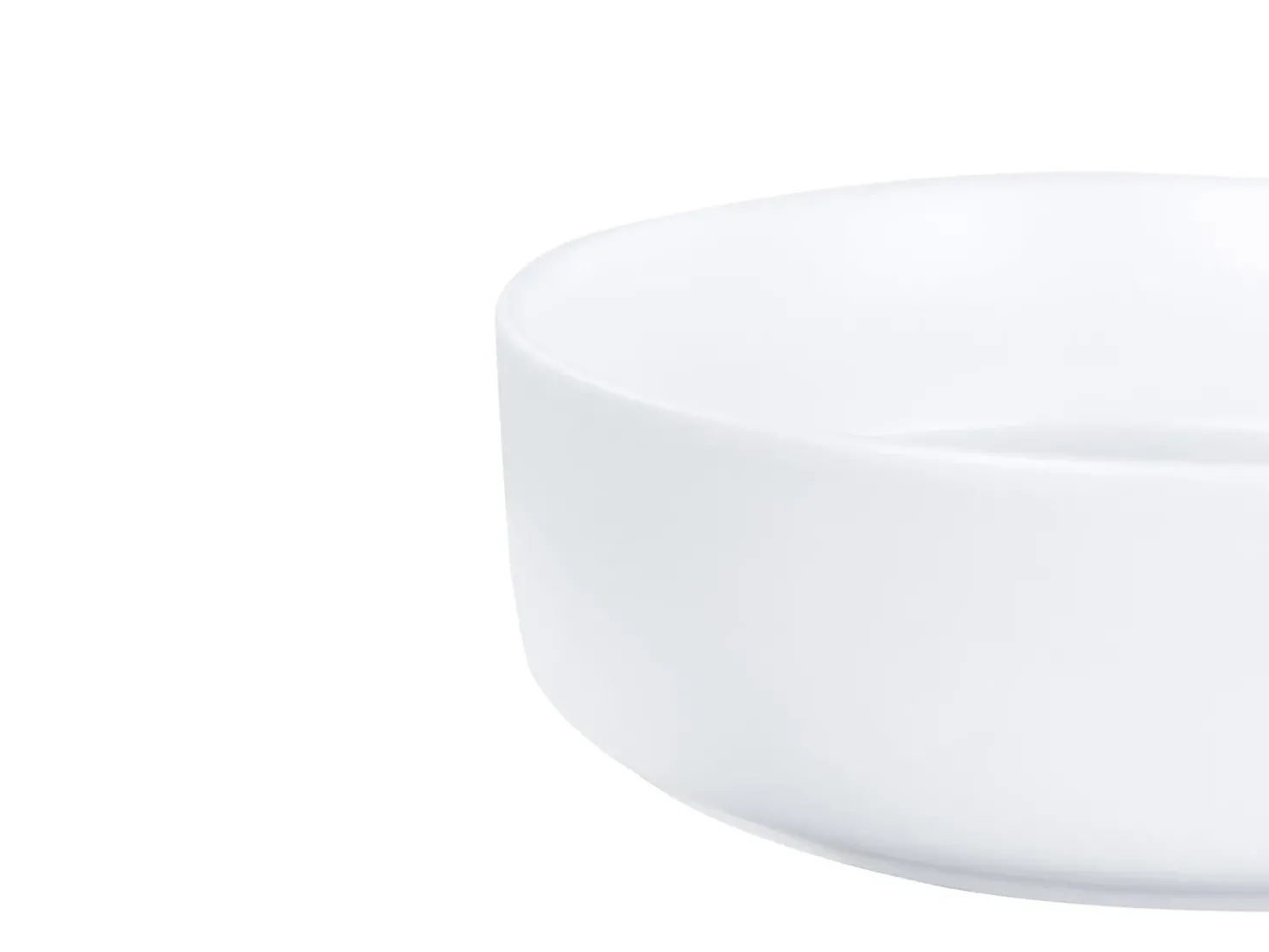 Lavabo da appoggio CALIG ⌀ 36 cm Ceramica Bianco sporco
