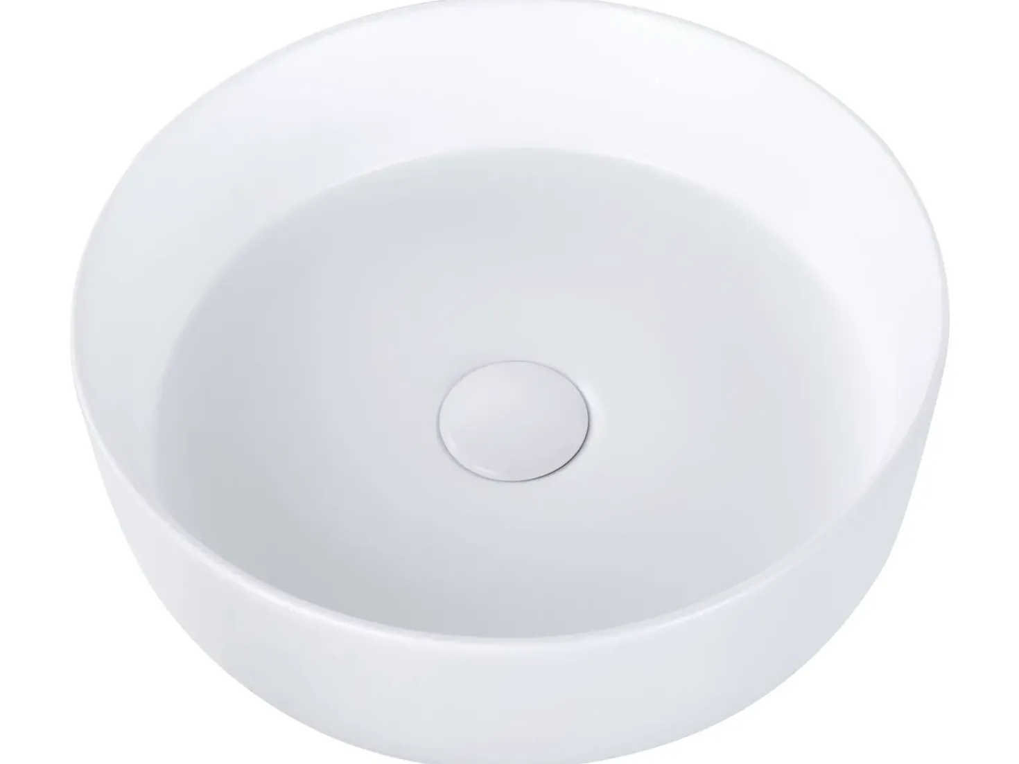 Lavabo da appoggio CALIG ⌀ 36 cm Ceramica Bianco sporco