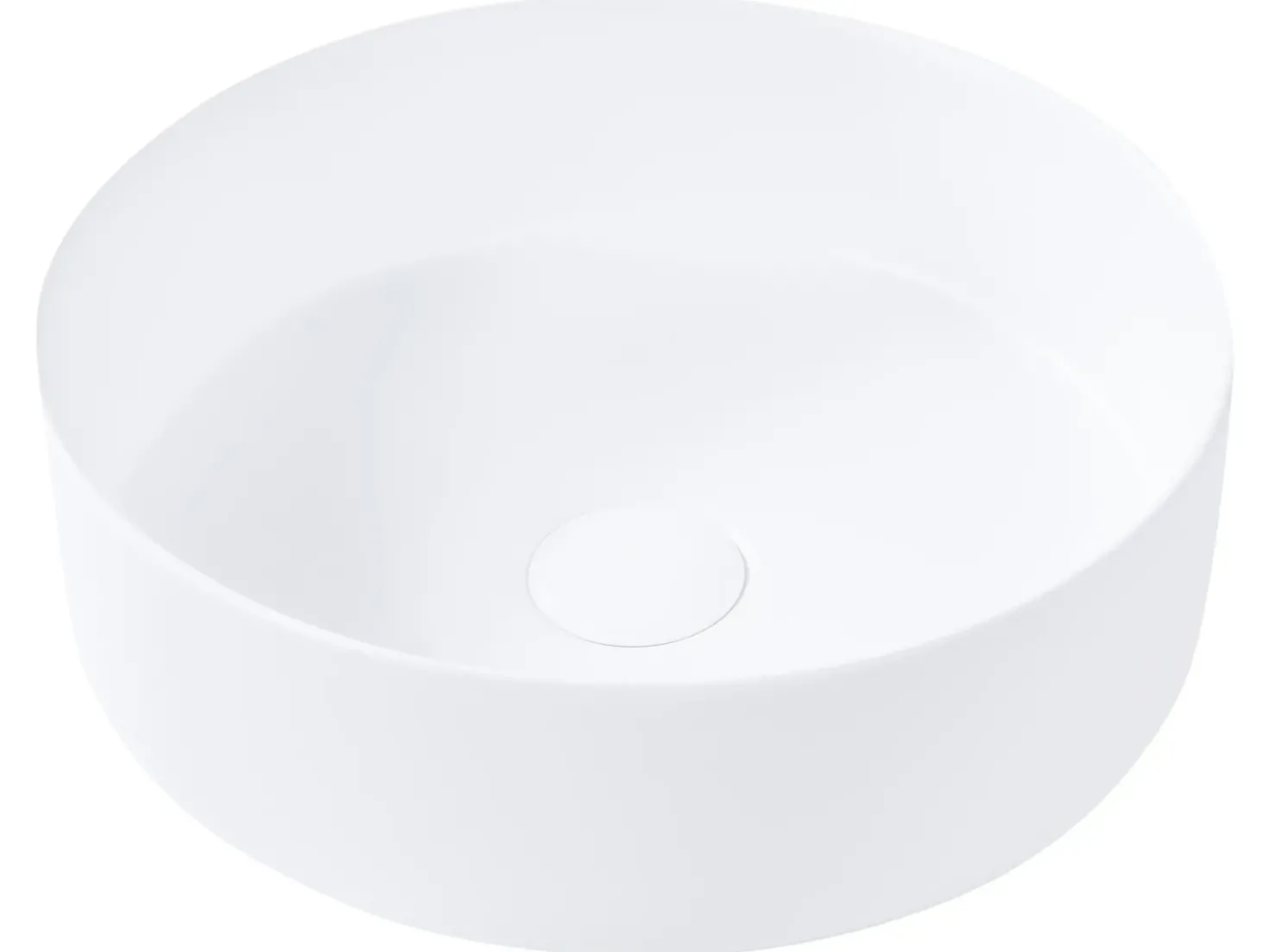 Lavabo da appoggio CALIG ⌀ 36 cm Ceramica Bianco sporco