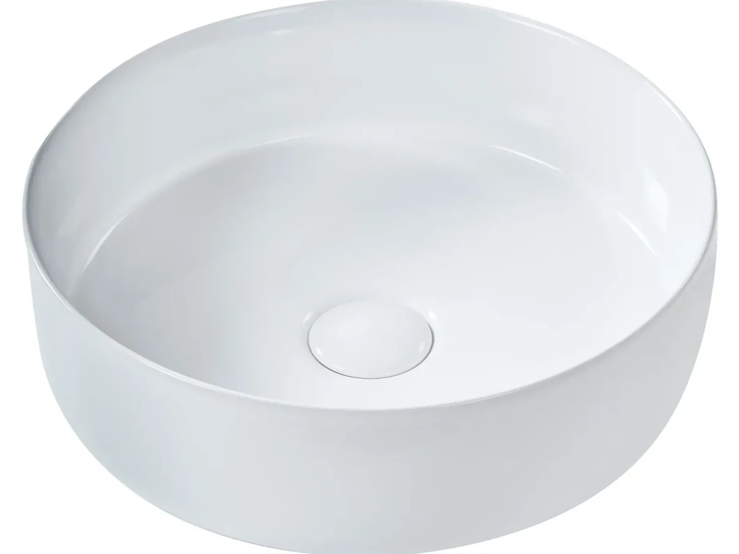 Lavabo da appoggio CALIG ⌀ 36 cm Ceramica Bianco