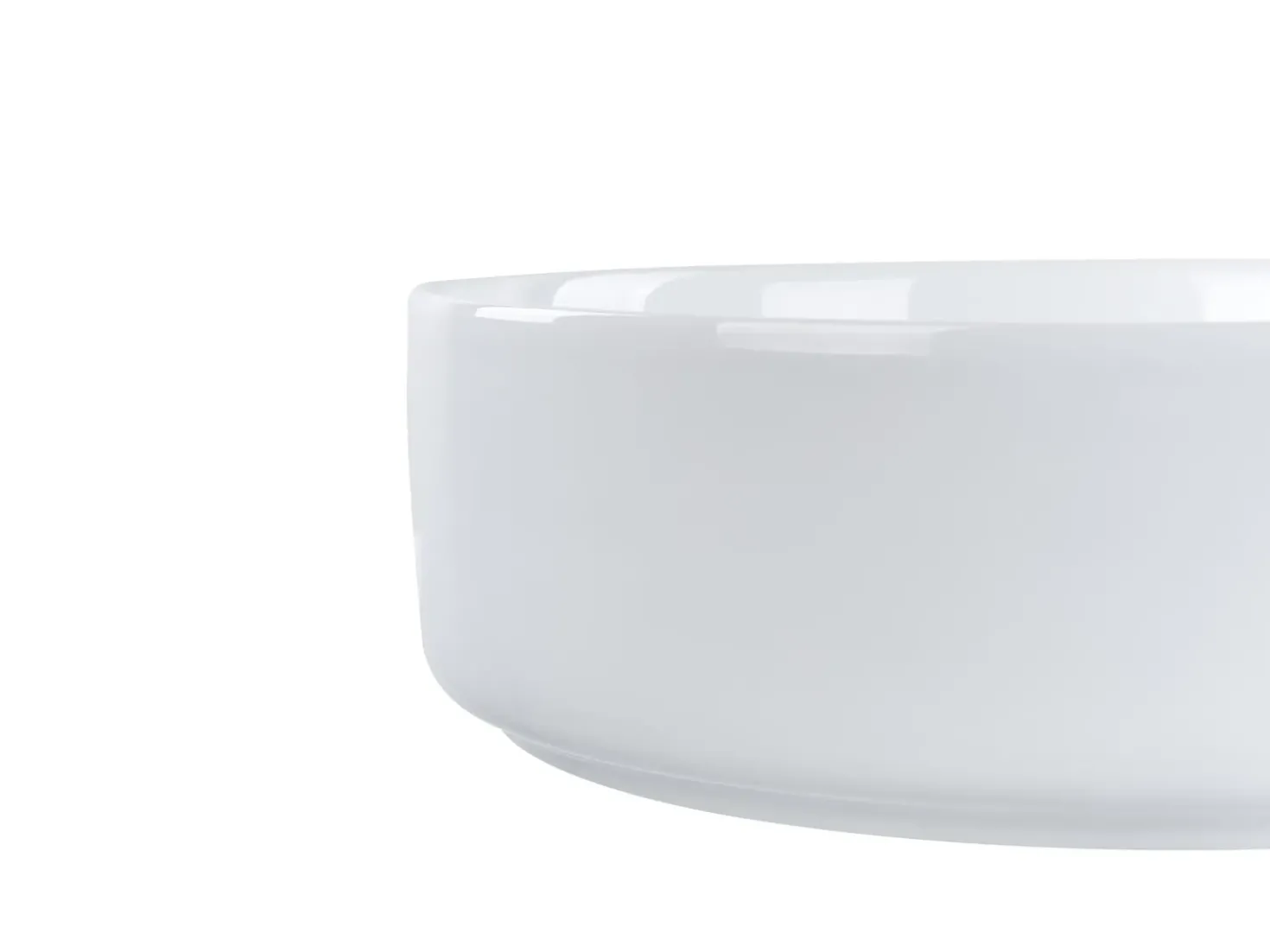 Lavabo da appoggio CALIG ⌀ 36 cm Ceramica Bianco