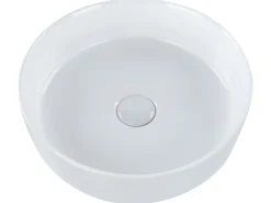 Lavabo da appoggio CALIG ⌀ 36 cm Ceramica Bianco