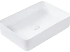 Lavabo da appoggio CHIVANA 51 x 34 cm Ceramica Bianco