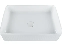 Lavabo da appoggio GELDO 50 x 34 cm Ceramica Bianco
