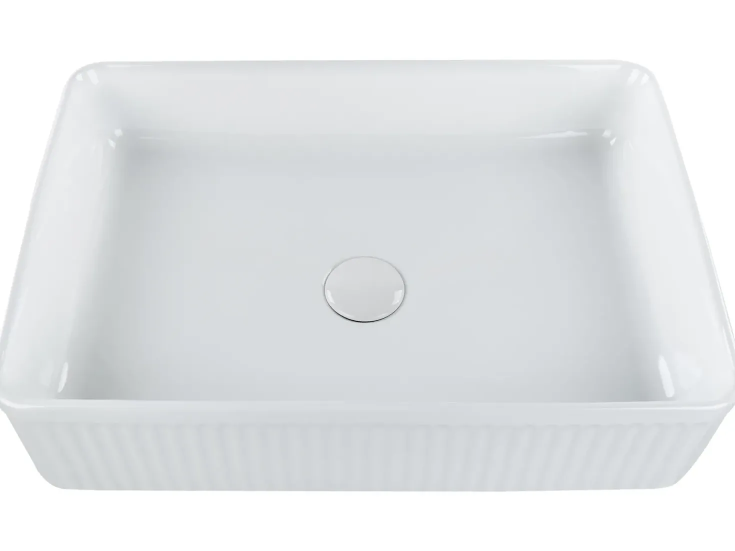 Lavabo da appoggio GELDO 50 x 34 cm Ceramica Bianco