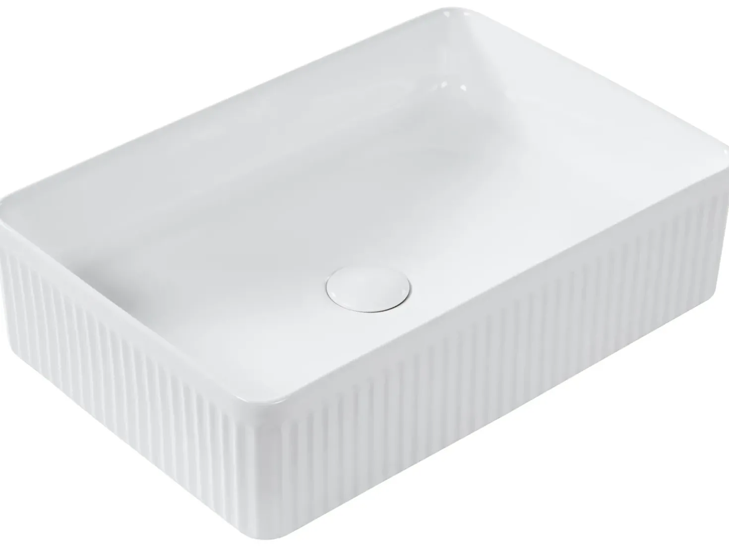 Lavabo da appoggio GELDO 50 x 34 cm Ceramica Bianco