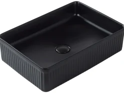 Lavabo da appoggio GELDO 50 x 34 cm Ceramica Nero