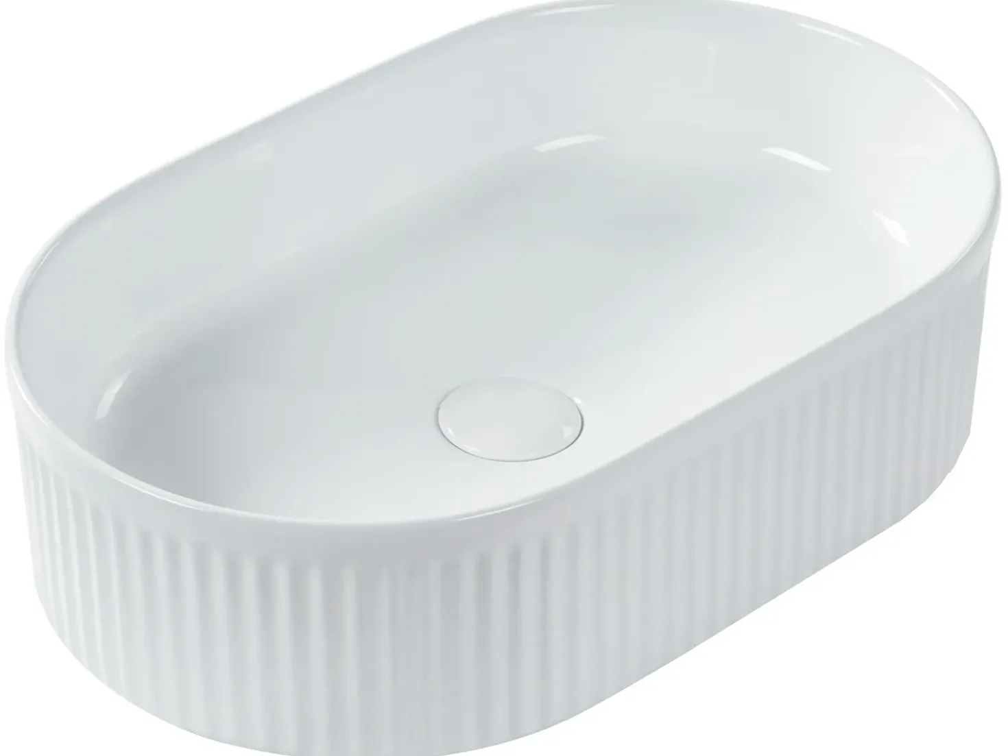 Lavabo da appoggio GELDO 49 x 31 cm Ceramica Bianco