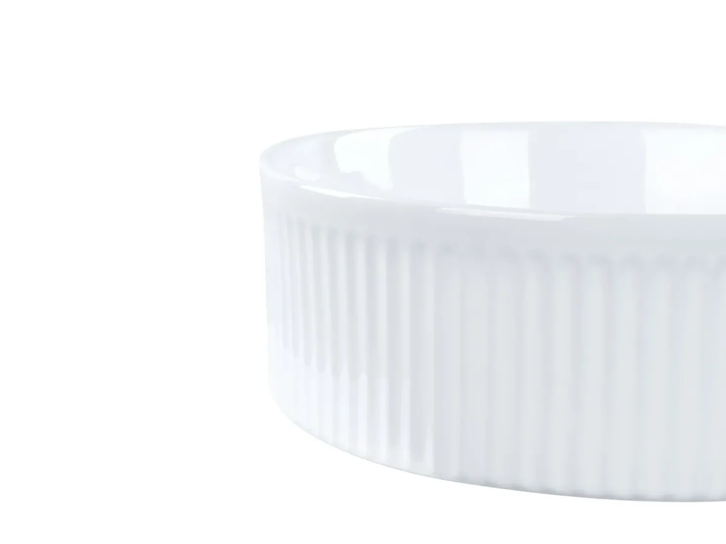 Lavabo da appoggio GELDO ⌀ 37 cm Ceramica Bianco