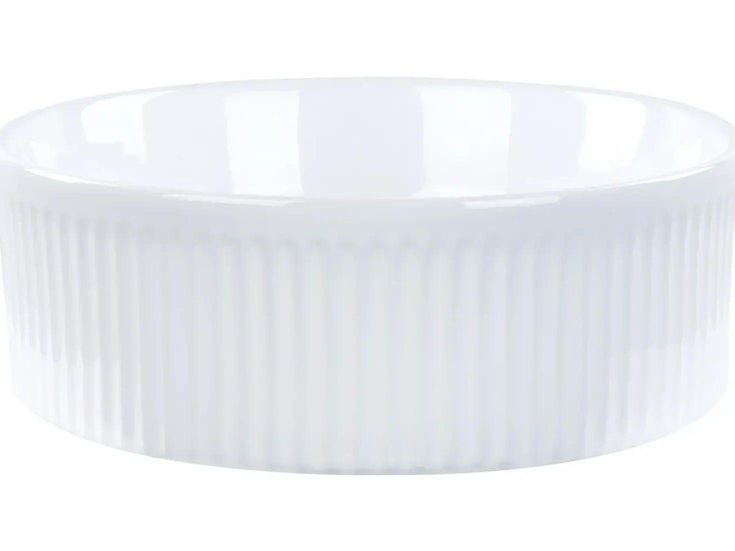 Lavabo da appoggio GELDO ⌀ 37 cm Ceramica Bianco