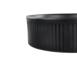 Lavabo da appoggio GELDO ⌀ 37 cm Ceramica Nero
