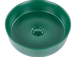 Lavabo da appoggio GUDAR ⌀ 37 cm Ceramica Verde scuro