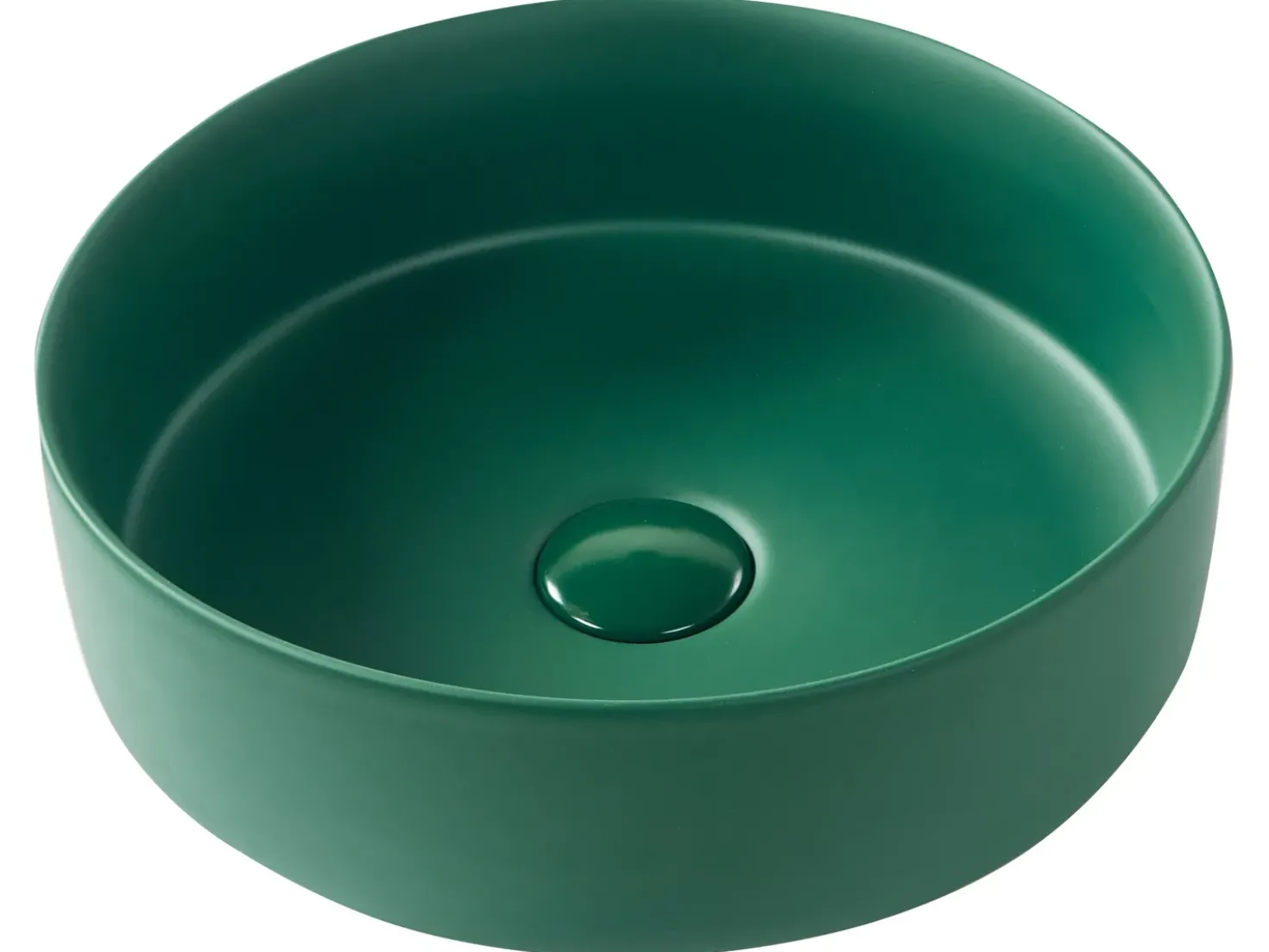 Lavabo da appoggio GUDAR ⌀ 37 cm Ceramica Verde scuro