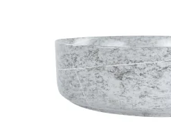 Lavabo da appoggio GUDAR ⌀ 37 cm Ceramica Grigio effetto cemento