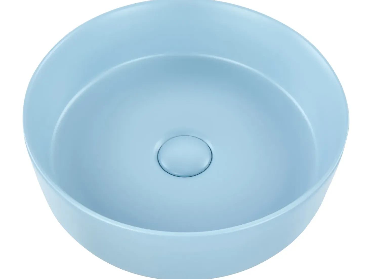 Lavabo da appoggio GUDAR ⌀ 37 cm Ceramica Blu