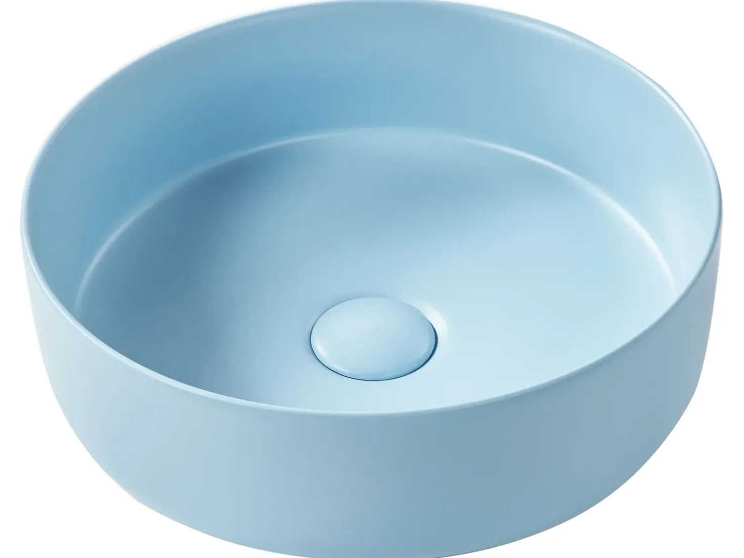 Lavabo da appoggio GUDAR ⌀ 37 cm Ceramica Blu