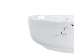Lavabo da appoggio HOPI ⌀ 42 cm Ceramica Marmo bianco