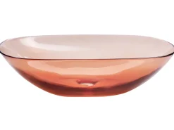 Lavabo da appoggio MOENGO 54 x 36 cm Superficie solida Rosso chiaro