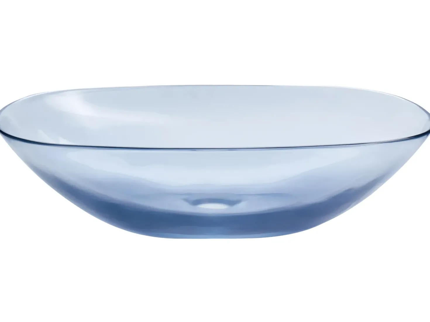Lavabo da appoggio MOENGO 54 x 36 cm Superficie solida Blu
