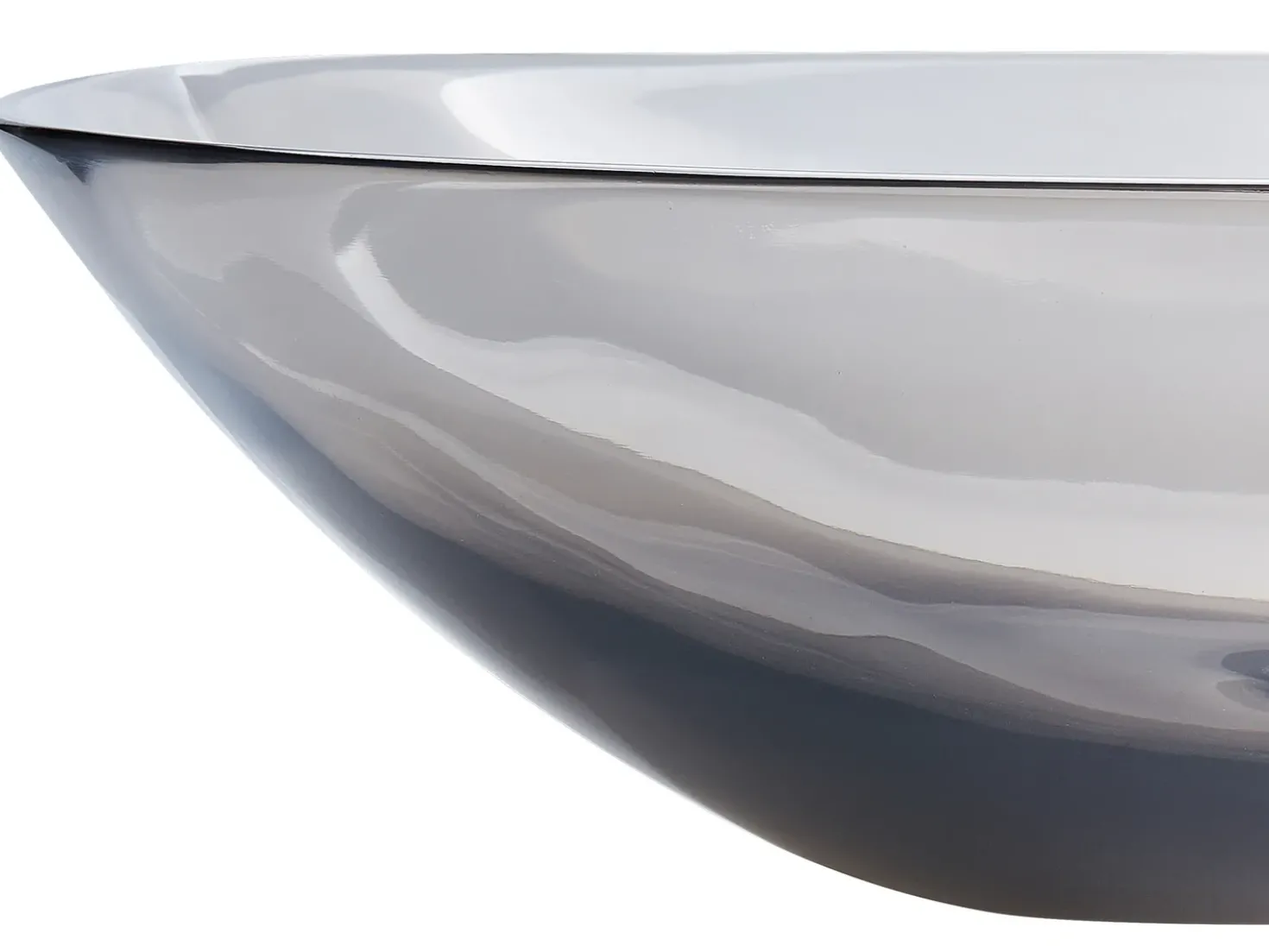 Lavabo da appoggio MOENGO 54 x 36 cm Superficie solida Nero