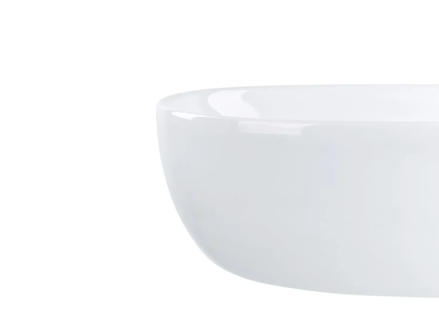 Lavabo da appoggio OMOA 48 x 34 cm Ceramica Bianco