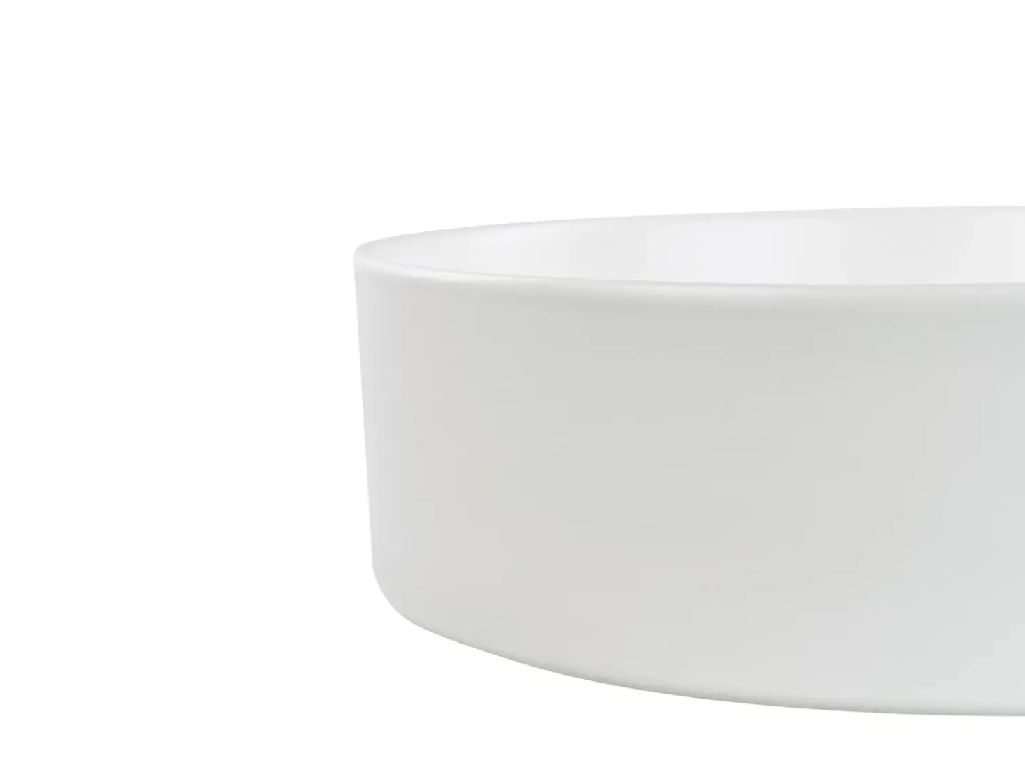 Lavabo da appoggio TEBAR ⌀ 40 cm Ceramica Bianco sporco