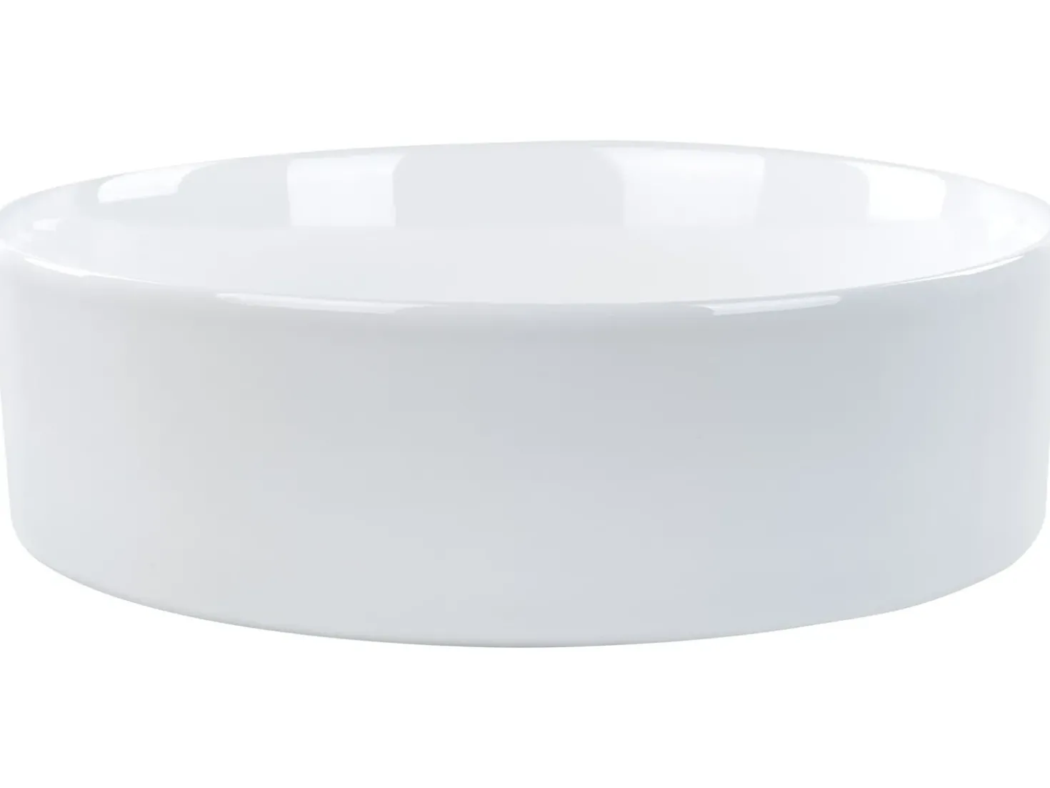 Lavabo da appoggio TEBAR ⌀ 40 cm Ceramica Bianco