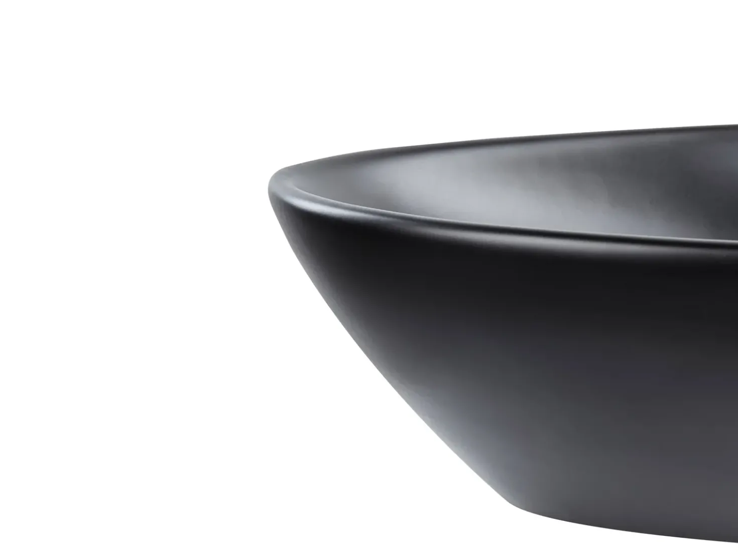 Lavabo da appoggio TIRIG 60 x 39 cm Ceramica Nero