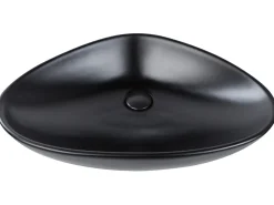 Lavabo da appoggio TIRIG 60 x 39 cm Ceramica Nero