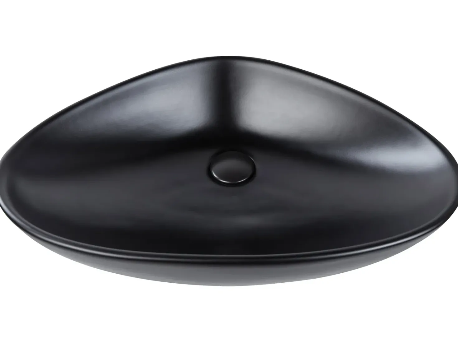 Lavabo da appoggio TIRIG 60 x 39 cm Ceramica Nero