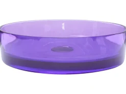 Lavabo da appoggio TOLOSA ⌀ 36 cm Superficie solida Viola