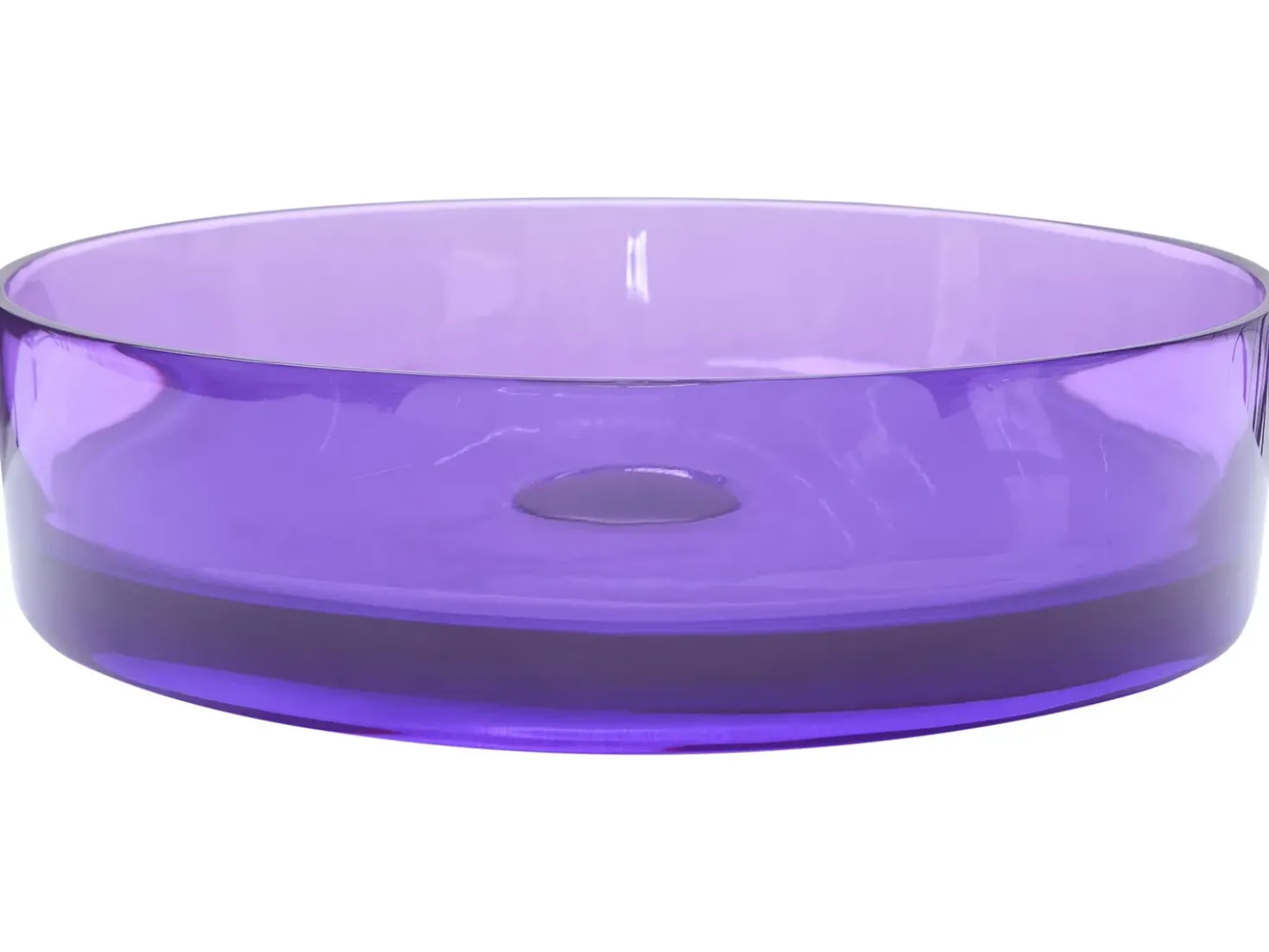Lavabo da appoggio TOLOSA ⌀ 36 cm Superficie solida Viola