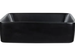 Lavabo da appoggio TRAVESIA 49 x 38 cm Ceramica Nero