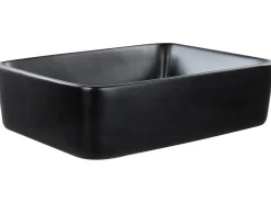 Lavabo da appoggio TRAVESIA 49 x 38 cm Ceramica Nero