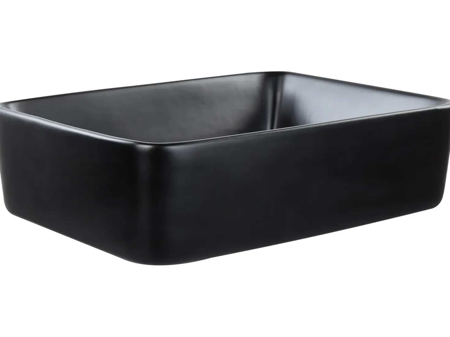 Lavabo da appoggio TRAVESIA 49 x 38 cm Ceramica Nero