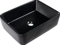 Lavabo da appoggio TRAVESIA 49 x 38 cm Ceramica Nero