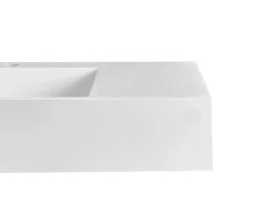 Lavabo sospeso CUSCO 75 x 43 cm Composito minerale Bianco