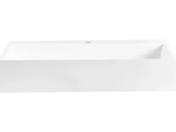 Lavabo sospeso QUENKO 50 x 38 cm Composito minerale Bianco