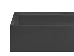 Lavabo sospeso QUENKO 50 x 38 cm Composito minerale Nero