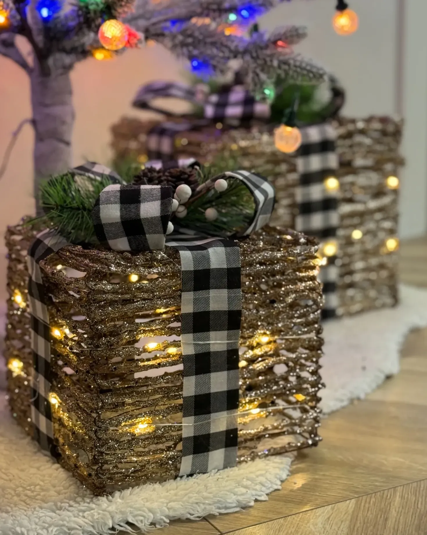 LED ARRESKOV Regali di Natale 20/25/30 cm Marrone