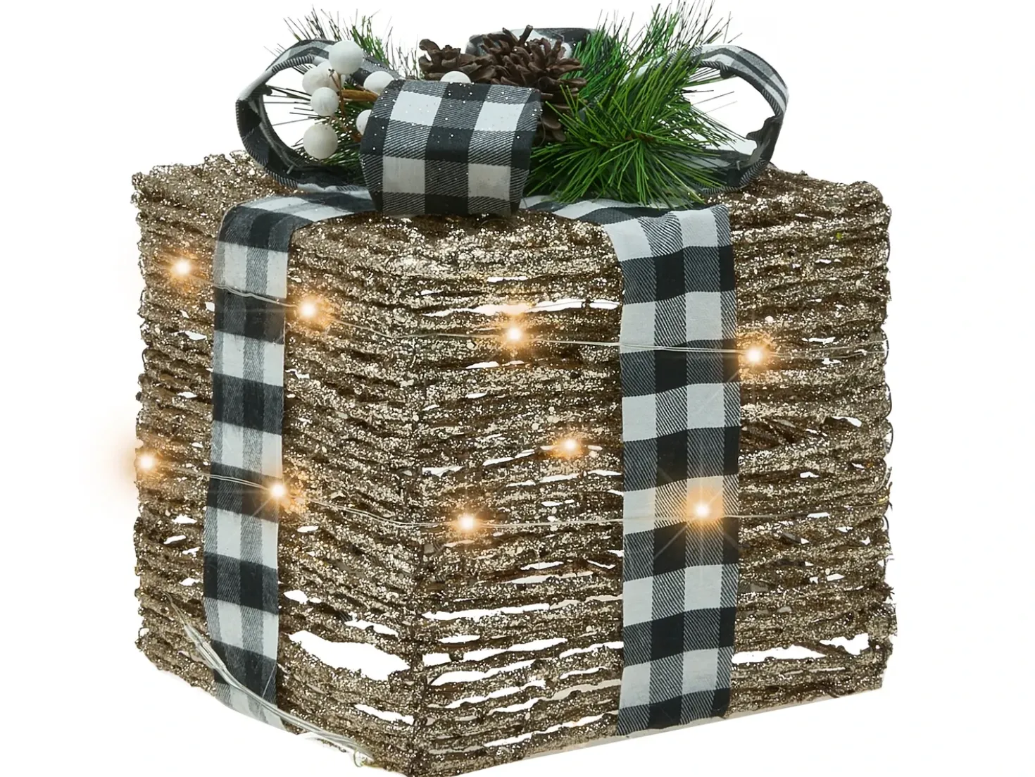LED ARRESKOV Regali di Natale 20/25/30 cm Marrone