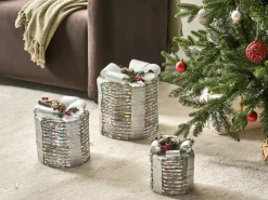LED JULSO Regali di Natale 20/25/30 cm Argento