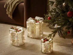 LED JULSO Regali di Natale 20/25/30 cm Argento