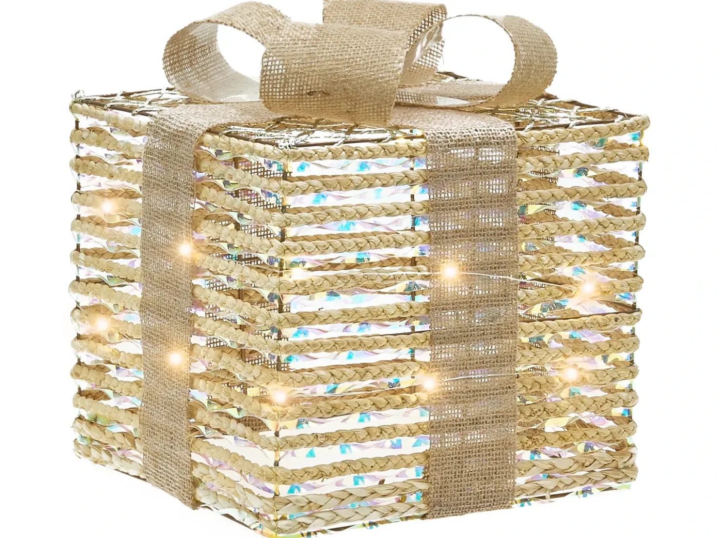 LED MOSSO Regali di Natale 20/25/30 cm Beige