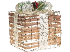LED TISSO Regali di Natale 20/25/30 cm Marrone