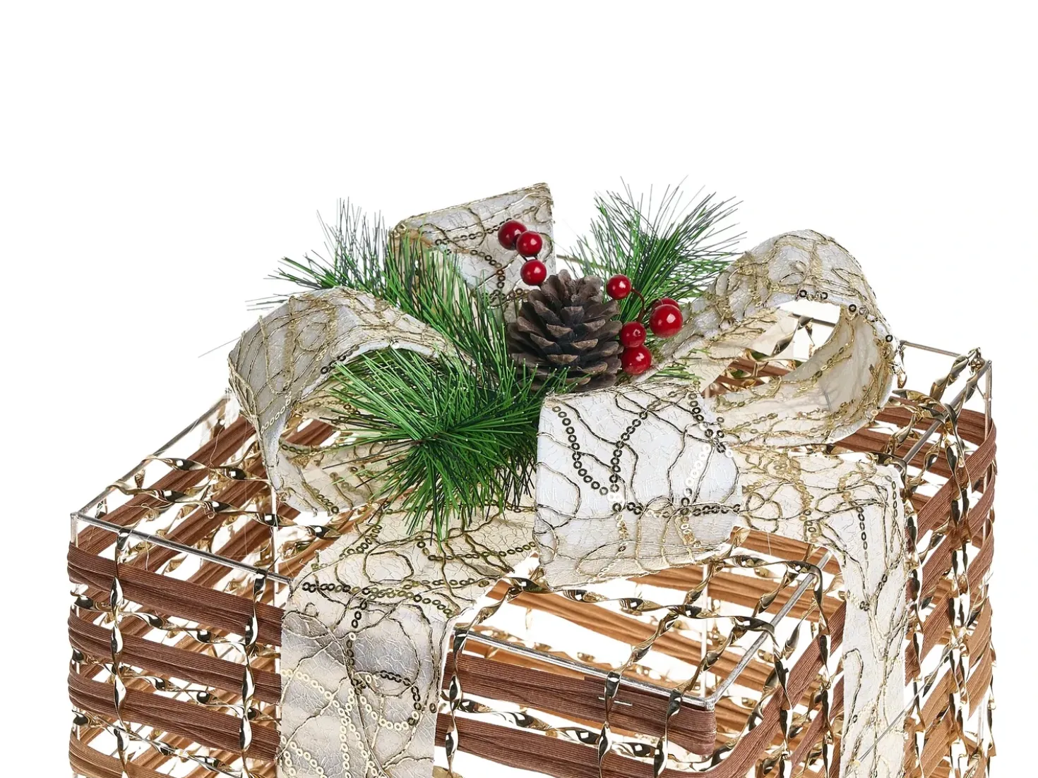 LED TISSO Regali di Natale 20/25/30 cm Marrone