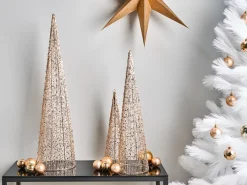 LED VEJLESO Albero di Natale 40/60/80 cm Oro
