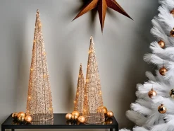 LED VEJLESO Albero di Natale 40/60/80 cm Oro