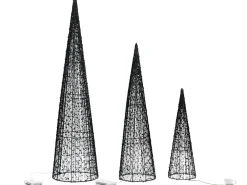 LED VEJLESO Albero di Natale 40/60/80 cm Nero