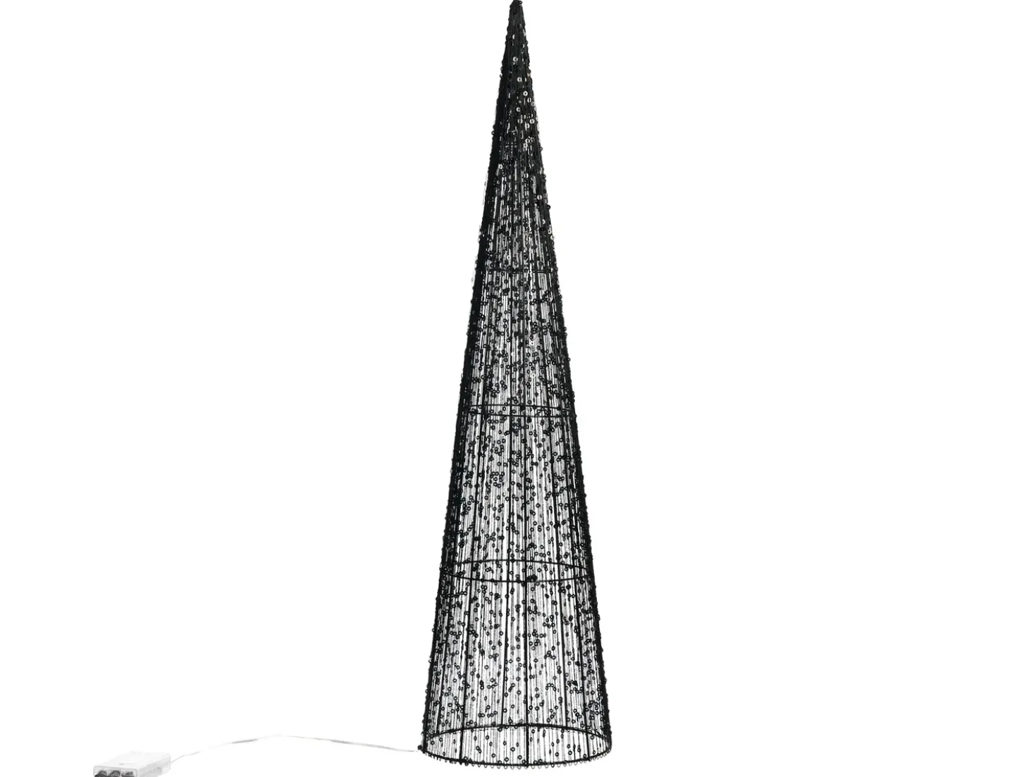 LED VEJLESO Albero di Natale 40/60/80 cm Nero